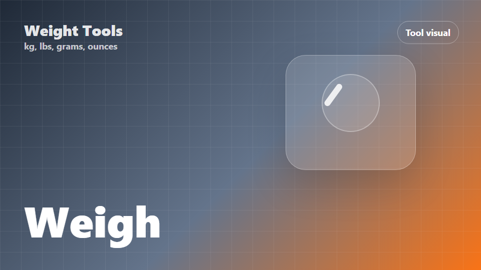 Weight converter visual